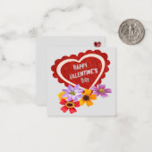 De Correspondance Carte Heureuse Sainte-Valentin Note : (Devant/Arrière en situation)