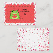 De Correspondance Carte Hoppy Valentine's Day (Devant / Derrière)