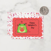 De Correspondance Carte Hoppy Valentine's Day (Devant/Arrière en situation)
