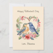 De Correspondance Carte Inséparable Heureuse Sainte-Valentin aquarel (Devant)