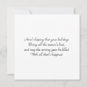 De Correspondance Carte Joyeuse Christmas Flat (Dos)