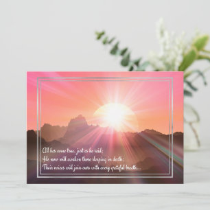 De Correspondance Carte JW Sympathy Pink Sunrise