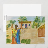 De Correspondance Carte "Kyeeya Woman" (Devant / Derrière)