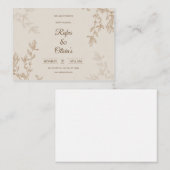 De Correspondance Carte mariage (Devant / Derrière)