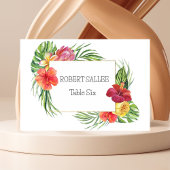 De Correspondance Carte Mariage Tropical Floral Paradise