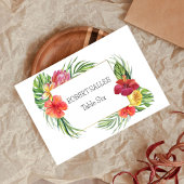 De Correspondance Carte Mariage Tropical Floral Paradise