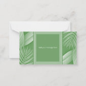 De Correspondance Carte Mariage Tropical Green Theme (Dos)