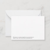 De Correspondance Carte Meadow, Small Art Print Note (Dos)