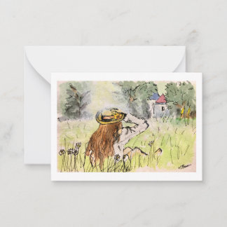 De Correspondance Carte Meadow, Small Art Print Note
