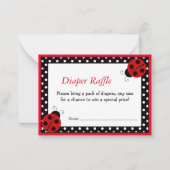 De Correspondance Carte Mini Note Merci Ladybug (Devant)