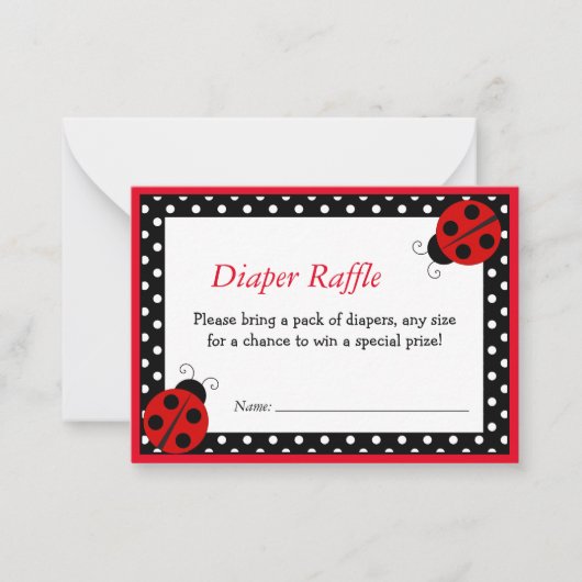 De Correspondance Carte Mini Note Merci Ladybug (Devant)