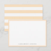 De Correspondance Carte minimale Bisque Flat Note (Devant / Derrière)