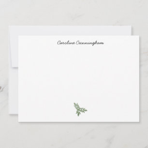 De Correspondance Carte minimaliste à feutre verte Sprat plat