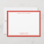 De Correspondance Carte moderne Candy Red Nom et adresse (Devant)
