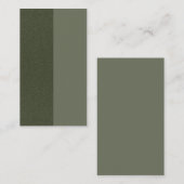 De Correspondance Carte moderne Moss Green Split Flat - Personnalisa (Devant / Derrière)