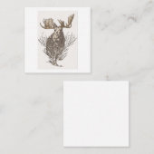 De Correspondance Carte Moose Note Illustrée, Simplement, Chic, Uniq (Devant / Derrière)