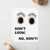 De Correspondance Carte "Ne regardez pas" (Devant/Arrière en situation)