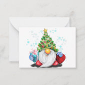 De Correspondance Carte Noël et Nouvel An Gnome (Dos)