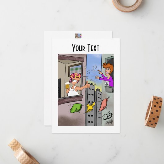 De Correspondance Carte Oops Flat Note (Devant/Arrière en situation)