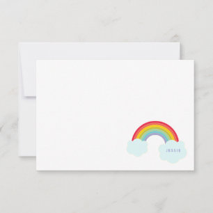 De Correspondance Carte papeterie plate rétro arc-en-ciel pour enfan