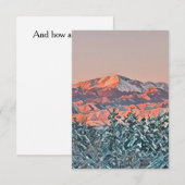 De Correspondance Carte Pastel Pikes Peak sur mesure (Devant / Derrière)