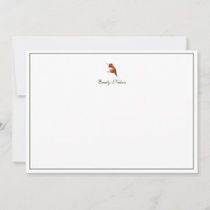 De Correspondance Carte personnalisée Allen's Hummingbird Note Card