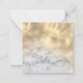 De Correspondance Carte photo en marbre Merci Mariage avec enveloppe (Dos)