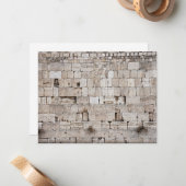 De Correspondance Carte photo Western Wall Jérusalem (Devant/Arrière en situation)