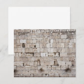 De Correspondance Carte photo Western Wall Jérusalem (Devant / Derrière)
