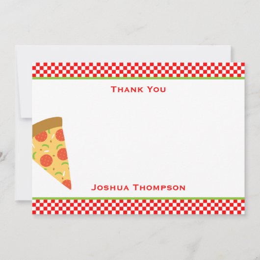 De Correspondance Carte Pizza Flat Note (Devant)