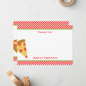 De Correspondance Carte Pizza Flat Note (Devant/Arrière en situation)