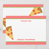 De Correspondance Carte Pizza Flat Note (Devant / Derrière)