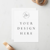 De Correspondance Carte plat 5,5 x 4,25 (Devant/Arrière en situation)