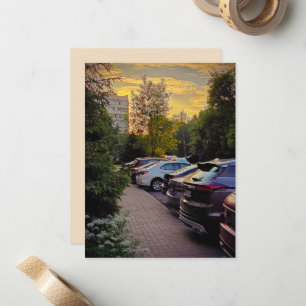 De Correspondance Carte Plat Golden Hour Street - Personnalisable