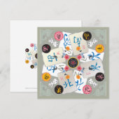 De Correspondance Carte plat Mah Jongg Winds (Devant / Derrière)