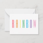 De Correspondance Carte plat RAINBOUR 3,5x2,5 (Devant)