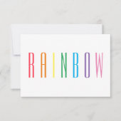 De Correspondance Carte plat RAINBOUR 3,5x5 (Devant)