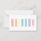 De Correspondance Carte plat RAINBOW 3,5x2 (Devant)