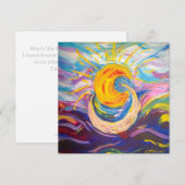 De Correspondance Carte Plat "Sun & Moon" (Devant / Derrière)