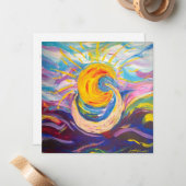 De Correspondance Carte Plat "Sun & Moon" (Devant/Arrière en situation)