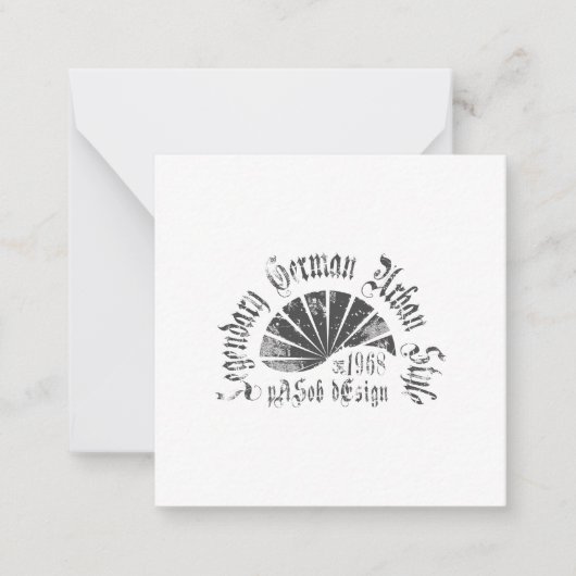 De Correspondance Carte plate 2,5" x 2,5" (Devant)