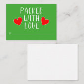 De Correspondance Carte plate à message 'Rempli d'amour' (Devant / Derrière)