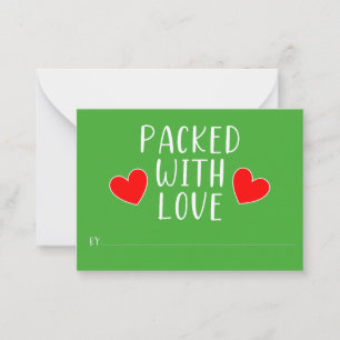 De Correspondance Carte plate à motif 'Packed with Love'