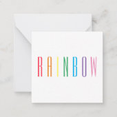 De Correspondance Carte plate carrée RAINBOW 2,5" (Devant)