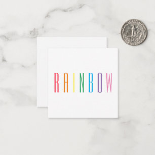 De Correspondance Carte plate carrée RAINBOW 2,5"