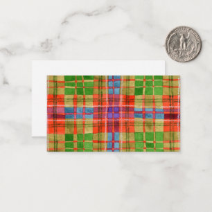 De Correspondance CARTE PLATE MAC RAE TARTAN 3.5x2 / Horizontal