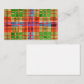 De Correspondance CARTE PLATE MAC RAE TARTAN 3.5x2 / Horizontal (Devant / Derrière)