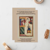 De Correspondance Carte plate medieval lovers (Devant/Arrière en situation)