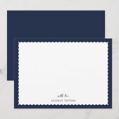 De Correspondance Carte plate Navy Blue (Devant / Derrière)