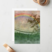 De Correspondance Carte plate Rainbow Bridge avec enveloppe (Devant/Arrière en situation)